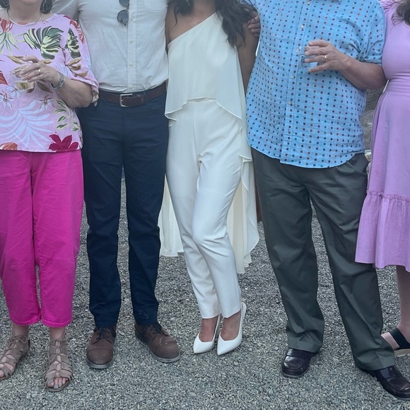 RALPH LAUREN ONE SHOULDER CAPE JUMPSUIT - Picture 6 of 6